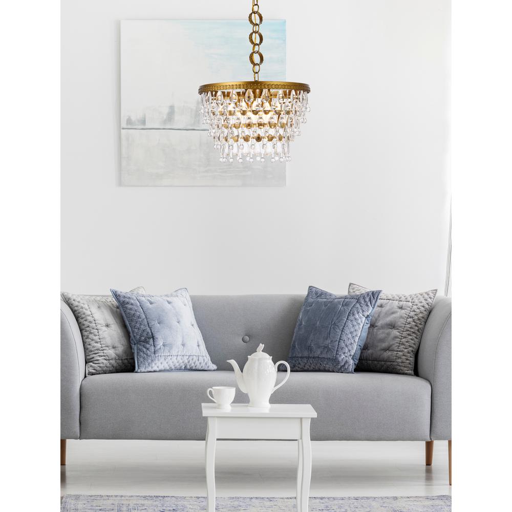 Nordic 5 lights brass pendant. Picture 7
