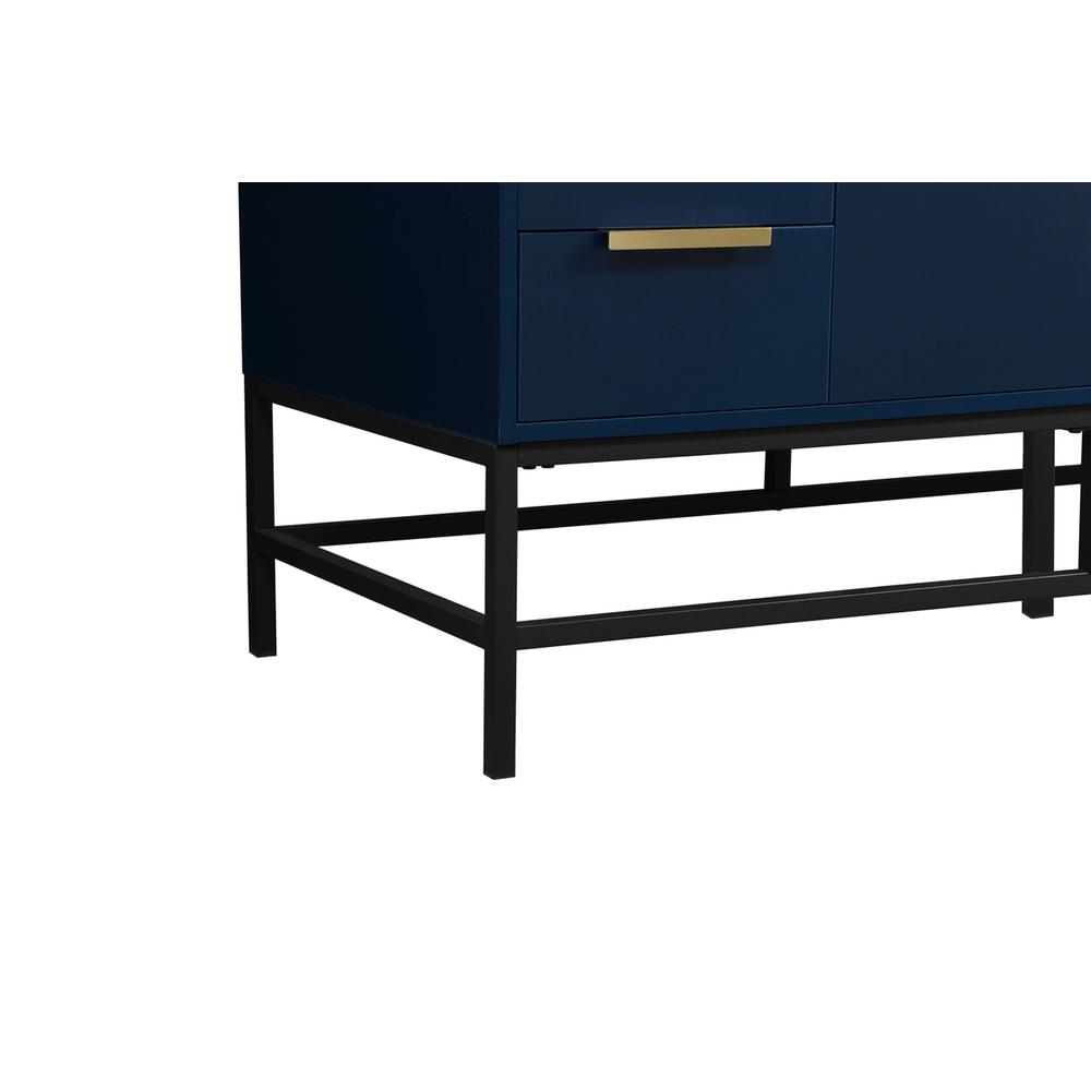48 inch Single bathroom vanity in blue. Picture 13