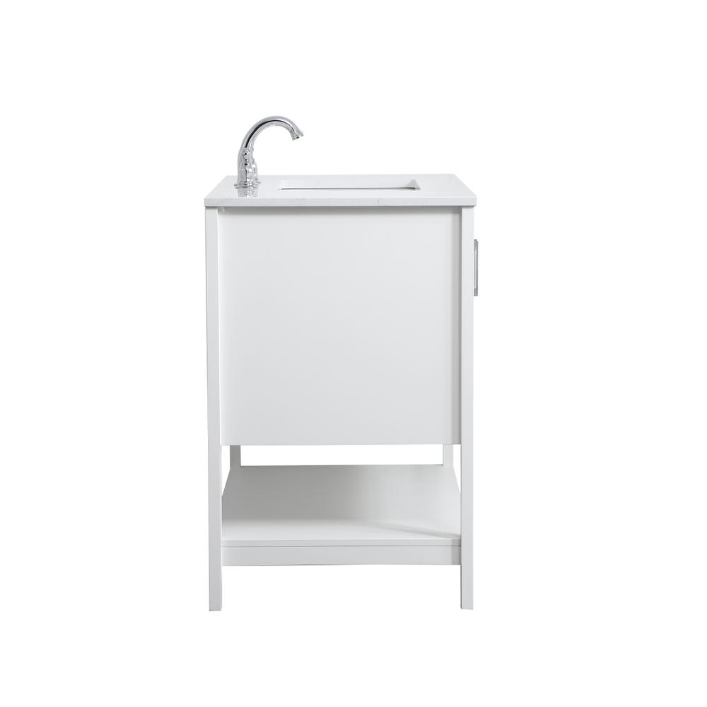 36 inch Single Bathroom Vanity in White. Picture 13