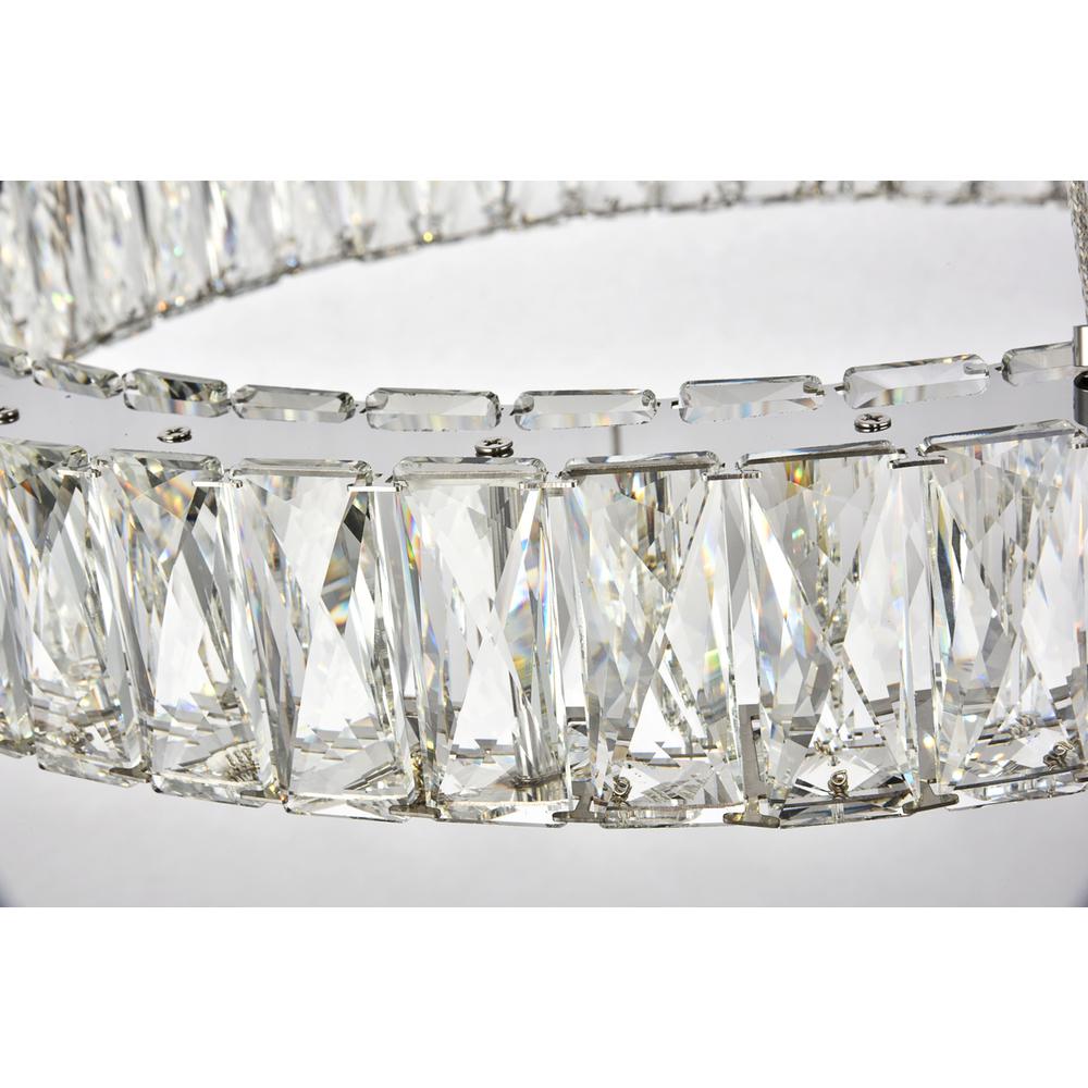 Monroe Integrated LED chip light Chrome Chandelier Clear Royal Cut Crystal. Picture 3