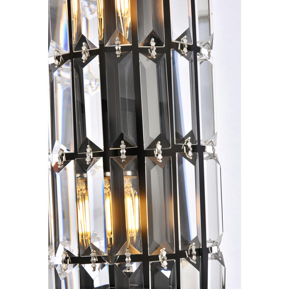 Maxime 8 Inch Black Wall Sconce. Picture 4