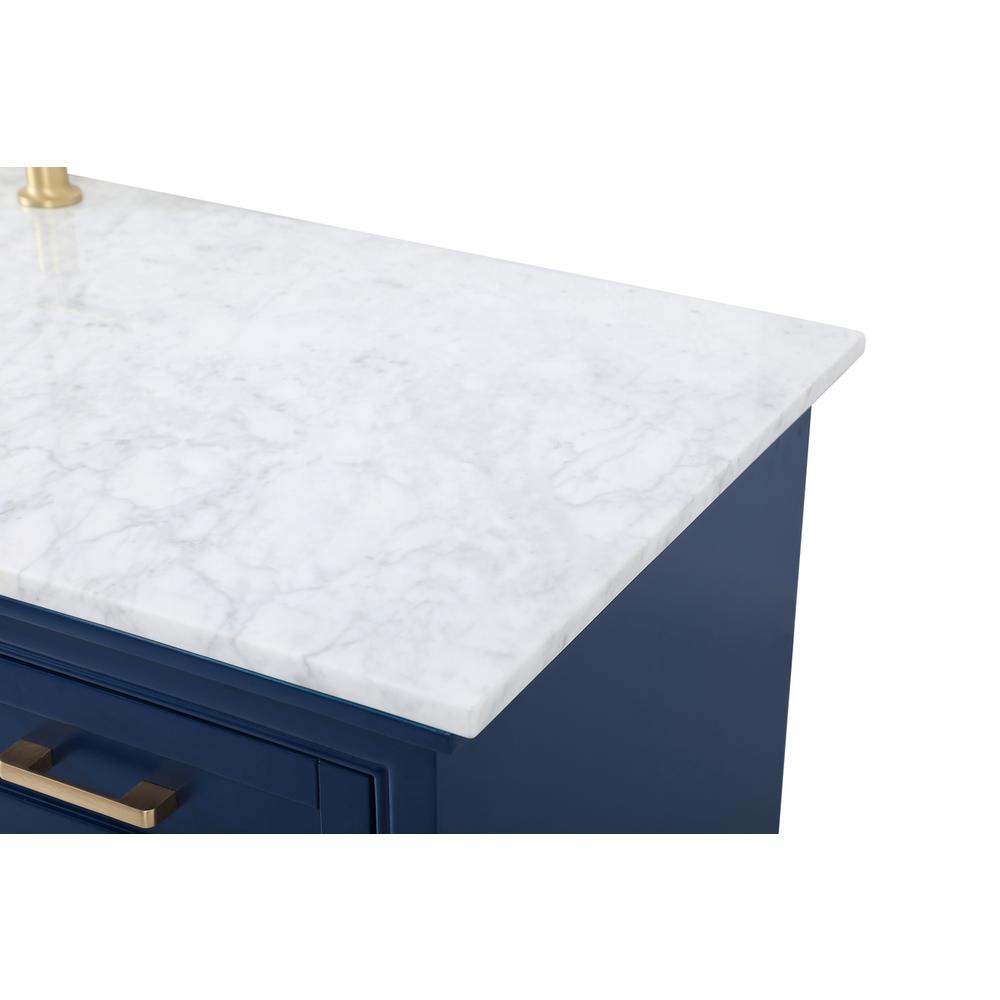 60 inch Single bathroom vanity in blue. Picture 11