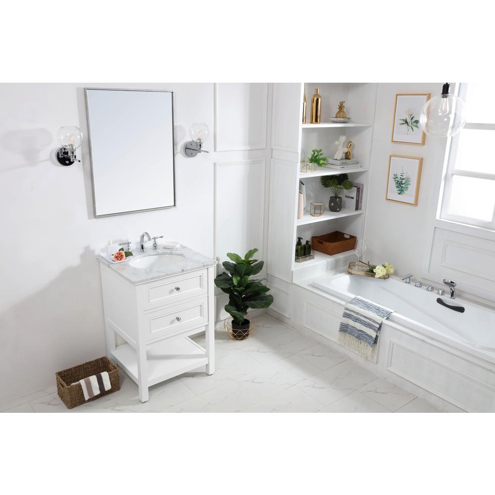 42 in. Single bathroom vanity set in White. Picture 11