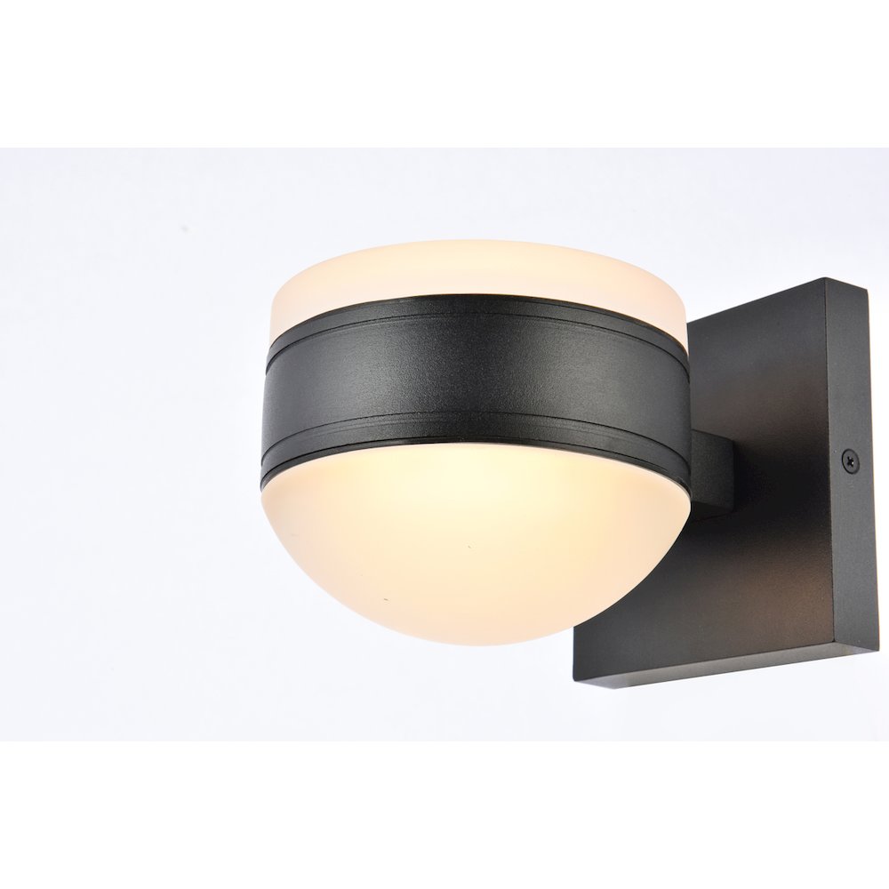 Raine Integrated Led Wall Sconce In Black. Picture 3