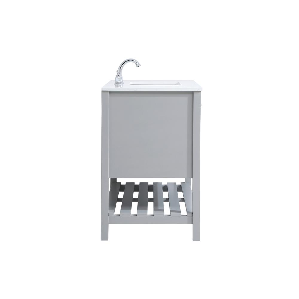 42 inch Single Bathroom Vanity in Gray. Picture 13