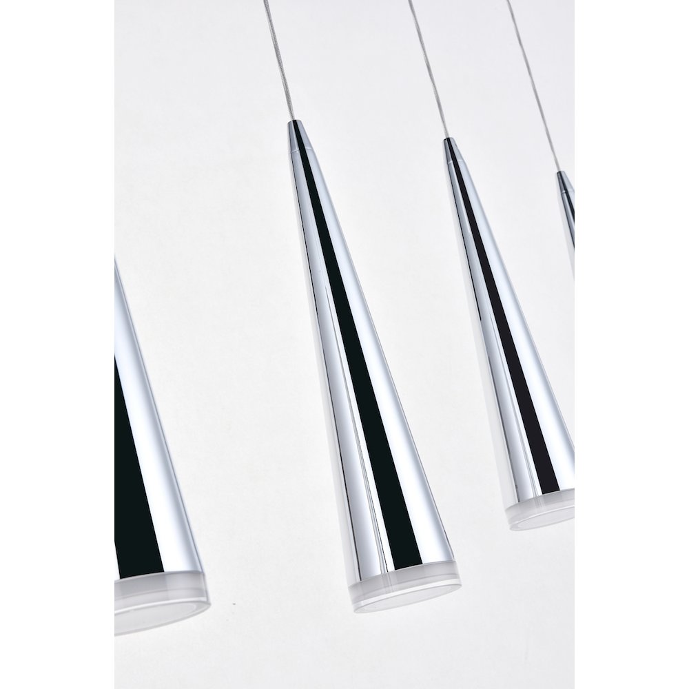 Fantasia 5 Light Chrome Led Pendant. Picture 12