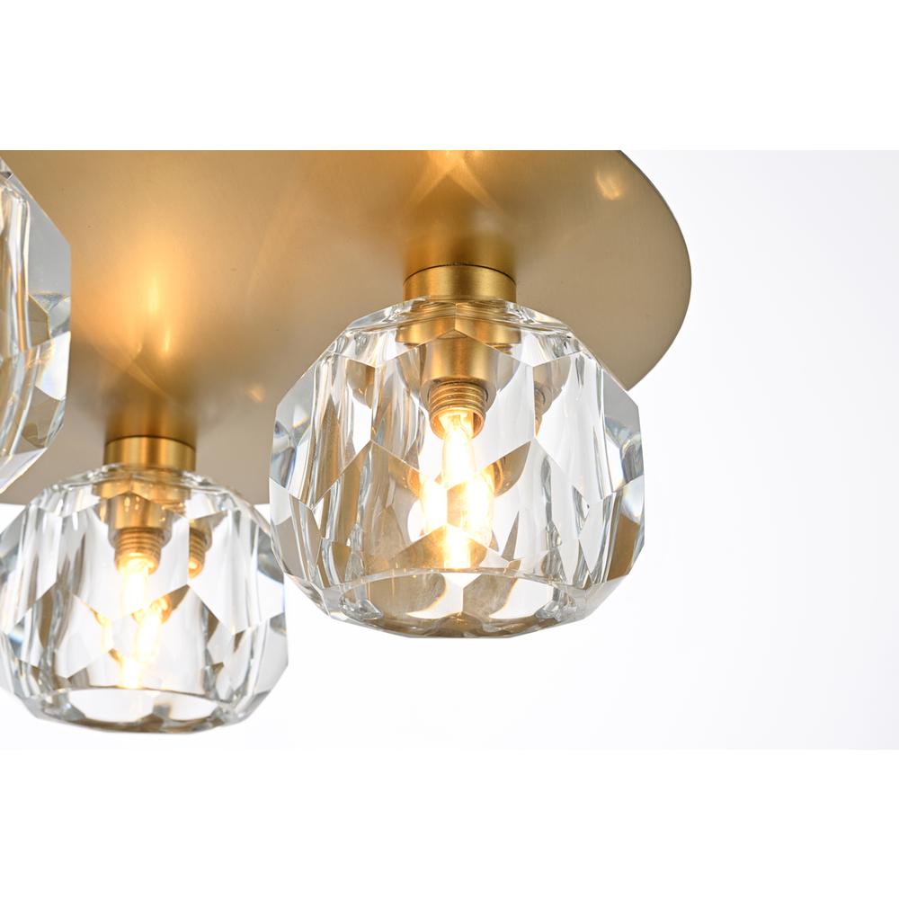 Graham 4 Light Ceiling Lamp in Gold. Picture 3