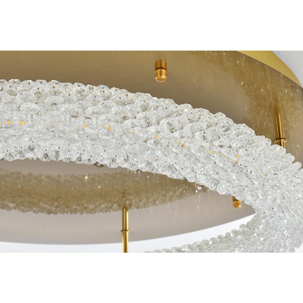 Bowen 26 inch Adjustable LED Flush Mount in Satin Gold. Picture 5