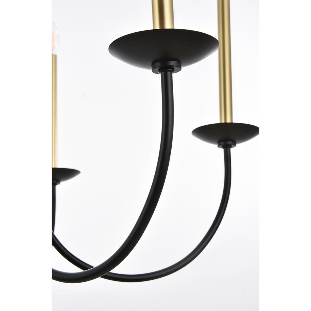 Cohen 36 inch pendant in black and brass. Picture 4