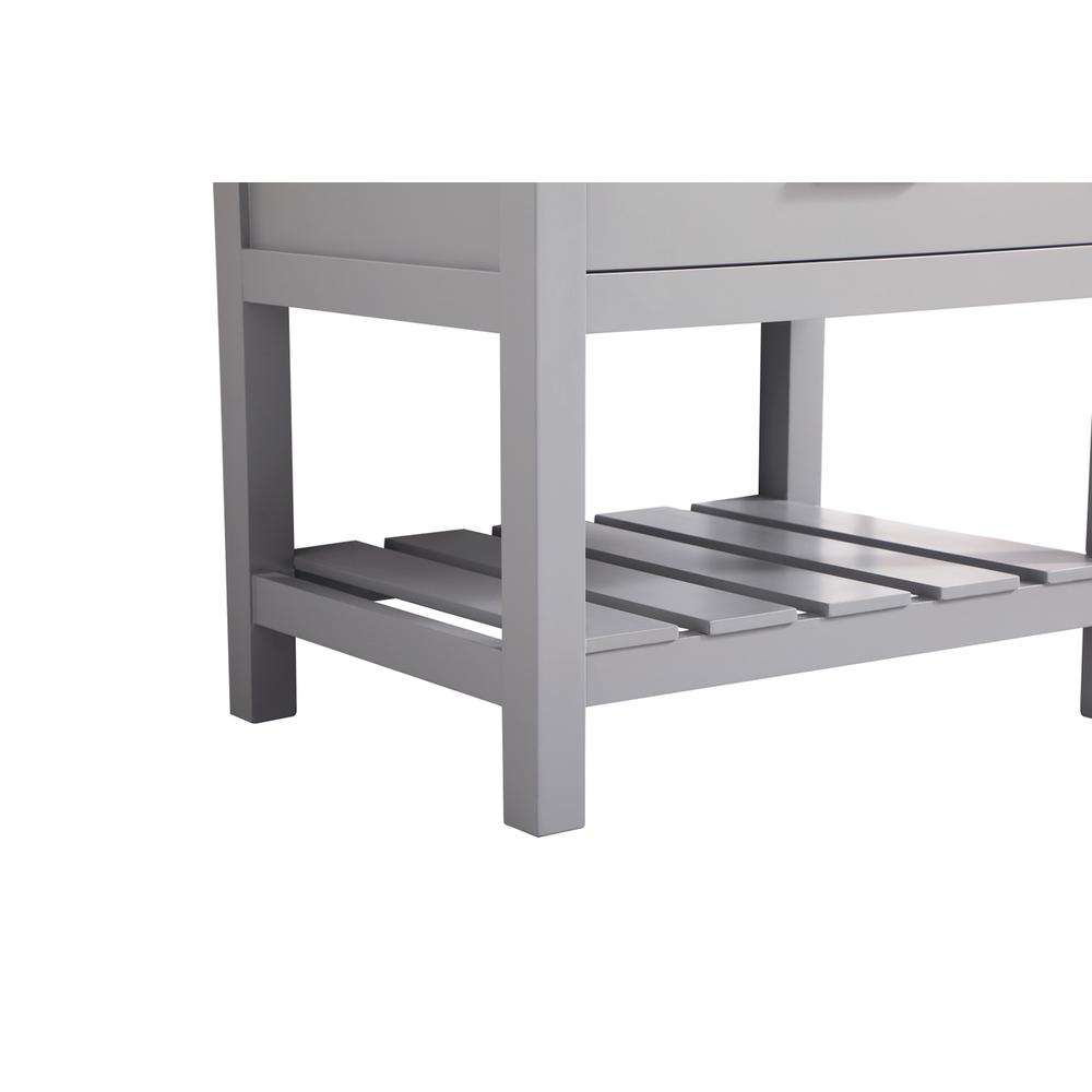 30 inch Single bathroom vanity in grey with backsplash. Picture 13