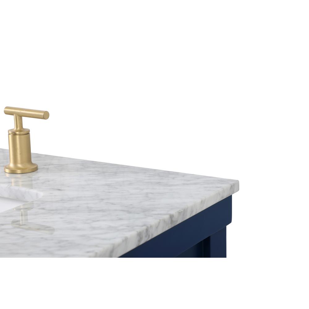 60 inch double bathroom vanity in blue. Picture 11