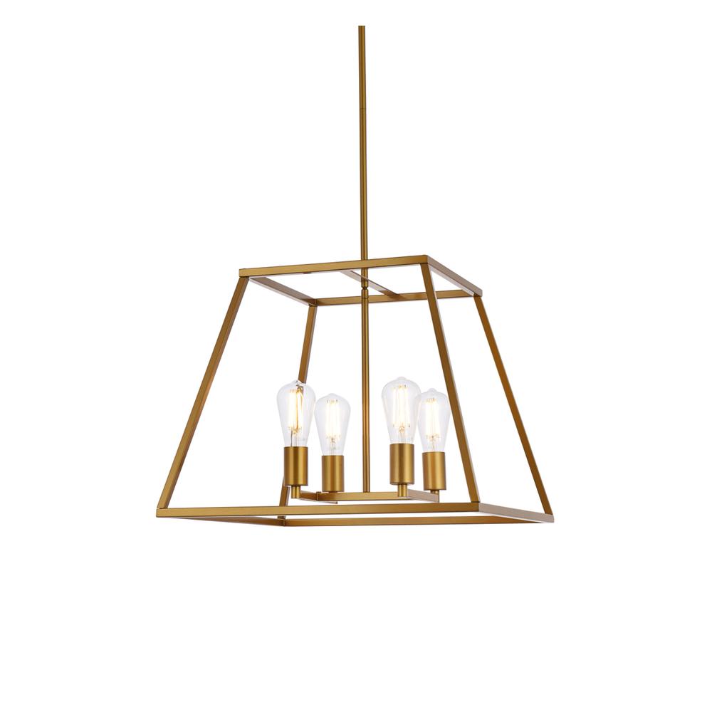 Declan 20 inch pendant in brass. Picture 2