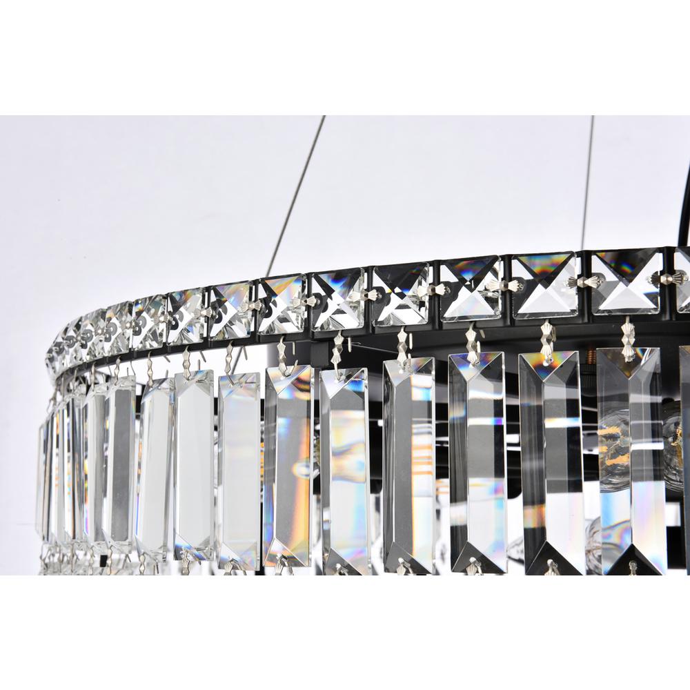 Maxime 28 inch black chandelier. Picture 5