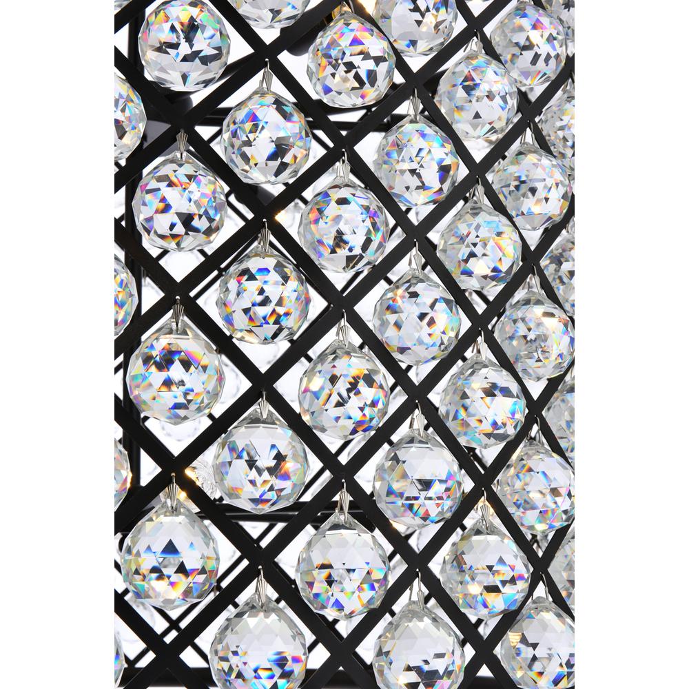 Madison 12 light Matte Black Chandelier Clear Royal Cut Crystal. Picture 4
