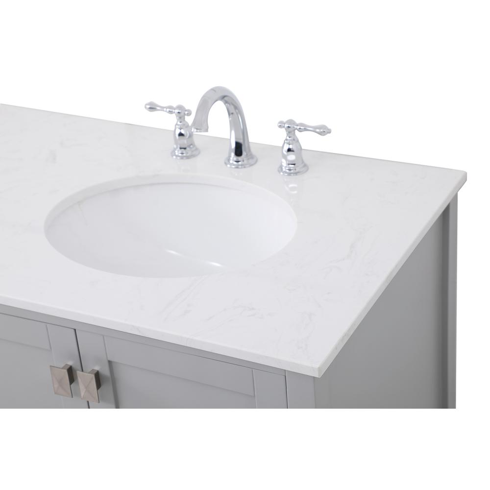 72 inch Double Bathroom Vanity in Gray. Picture 10
