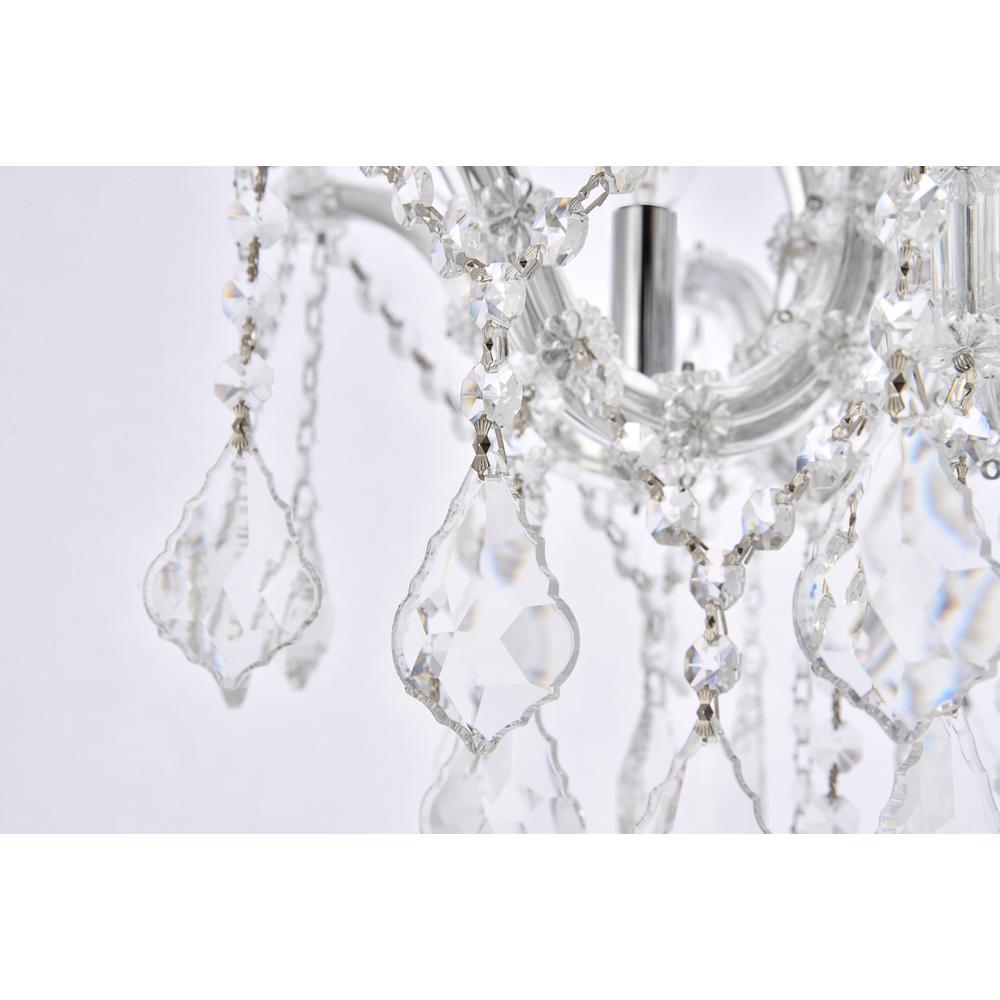 Maria Theresa 4 light Chrome Flush Mount Clear Royal Cut Crystal. Picture 4