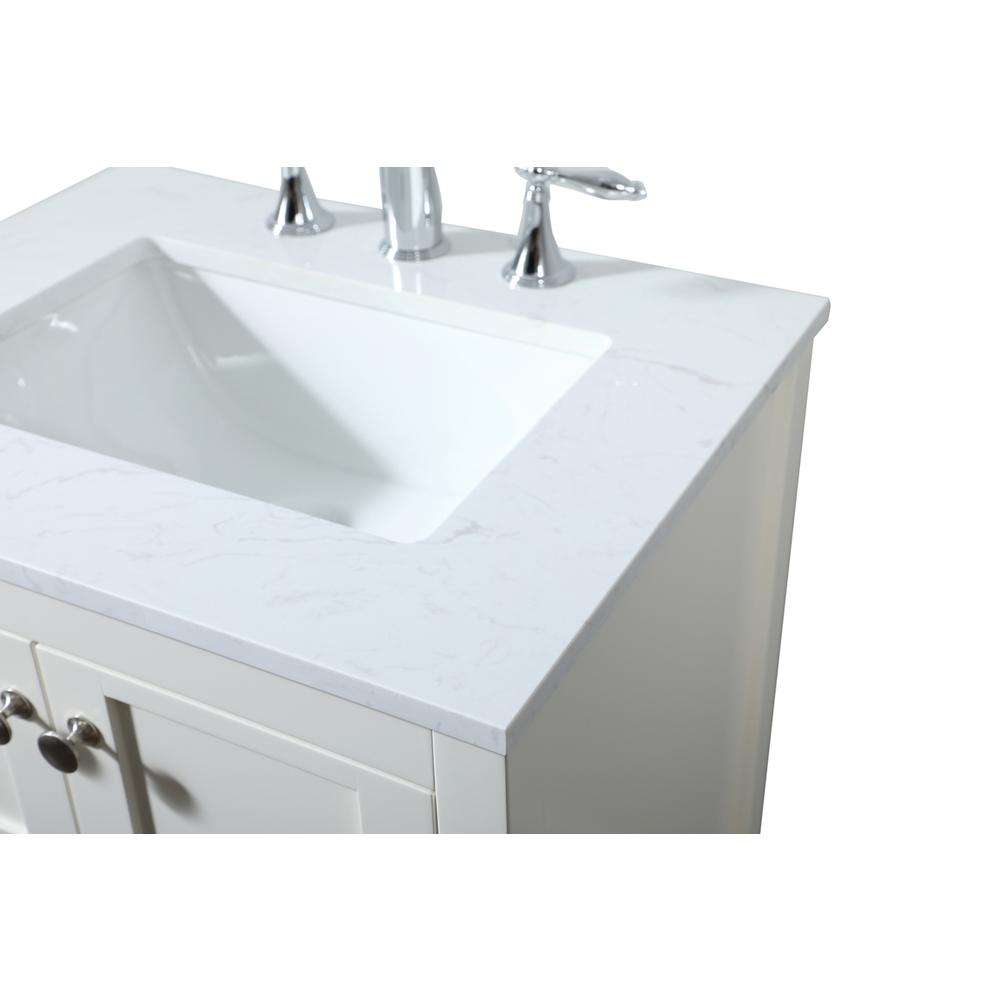 24 inch Single bathroom vanity in white. Picture 11