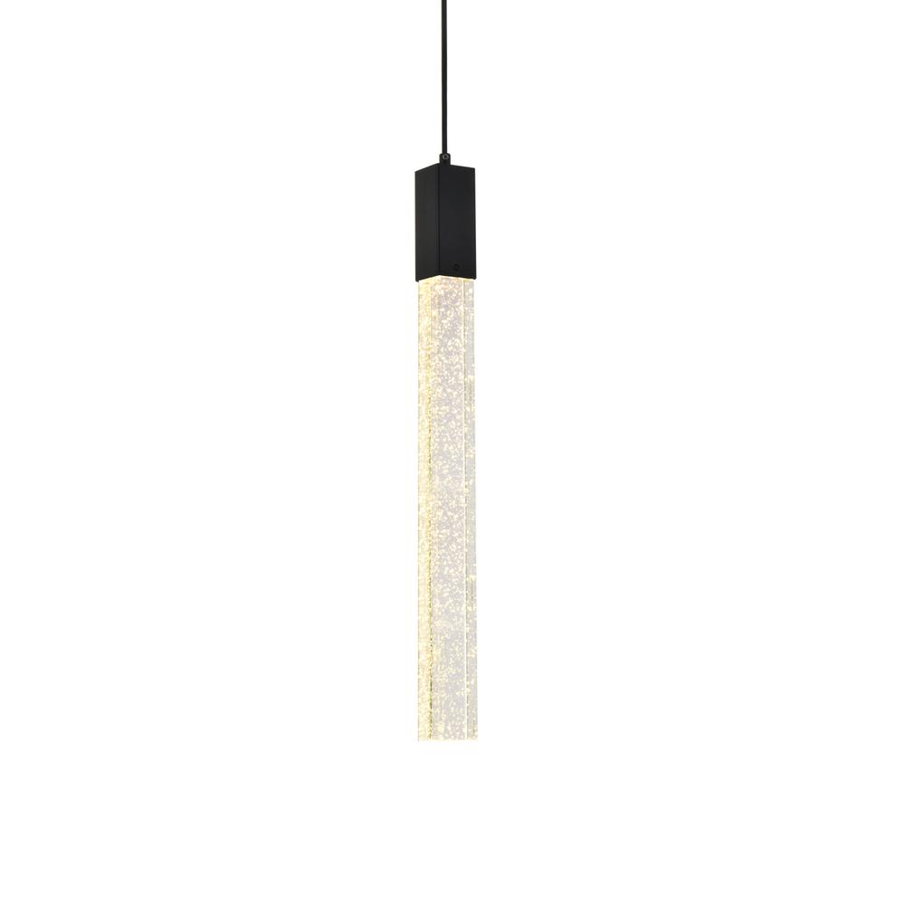 Weston 1 light pendant in black. Picture 2