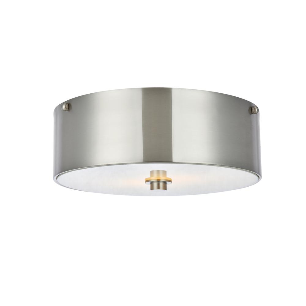 Hazen 2 light 12 inch Burnished Nickel flush mount. Picture 2