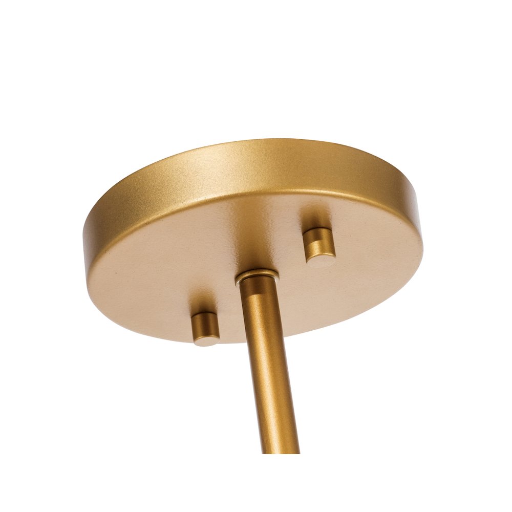 Ryland 2 Light Brass And Clear Glass Pendant. Picture 9