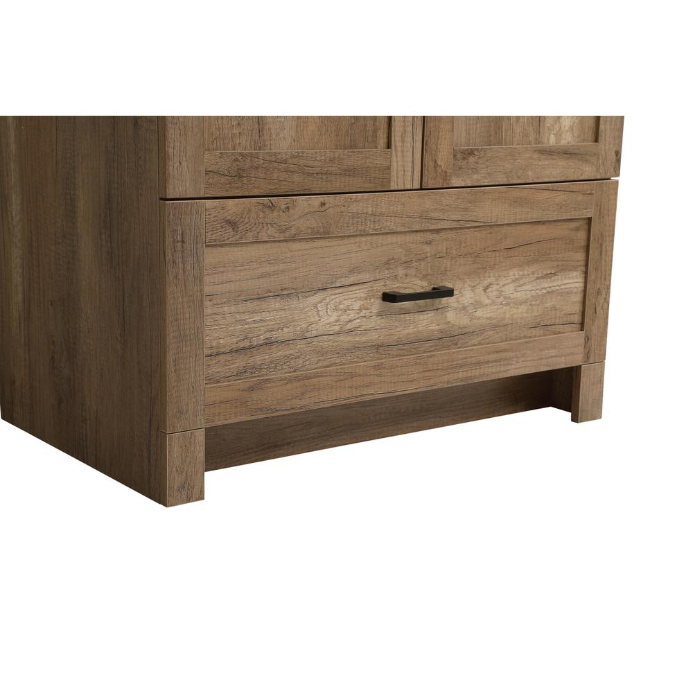30 inch Single Bathroom Vanity in Natural oak with Backsplash. Picture 13