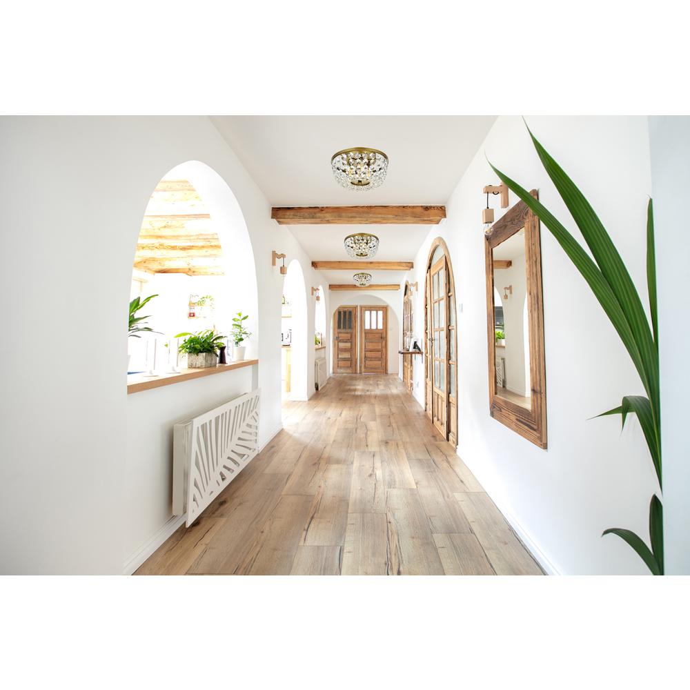 Cora 10 inch flush mount in brass. Picture 7