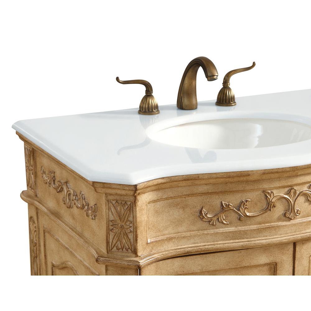 32 inch Single Bathroom vanity in Antique Beige. Picture 6