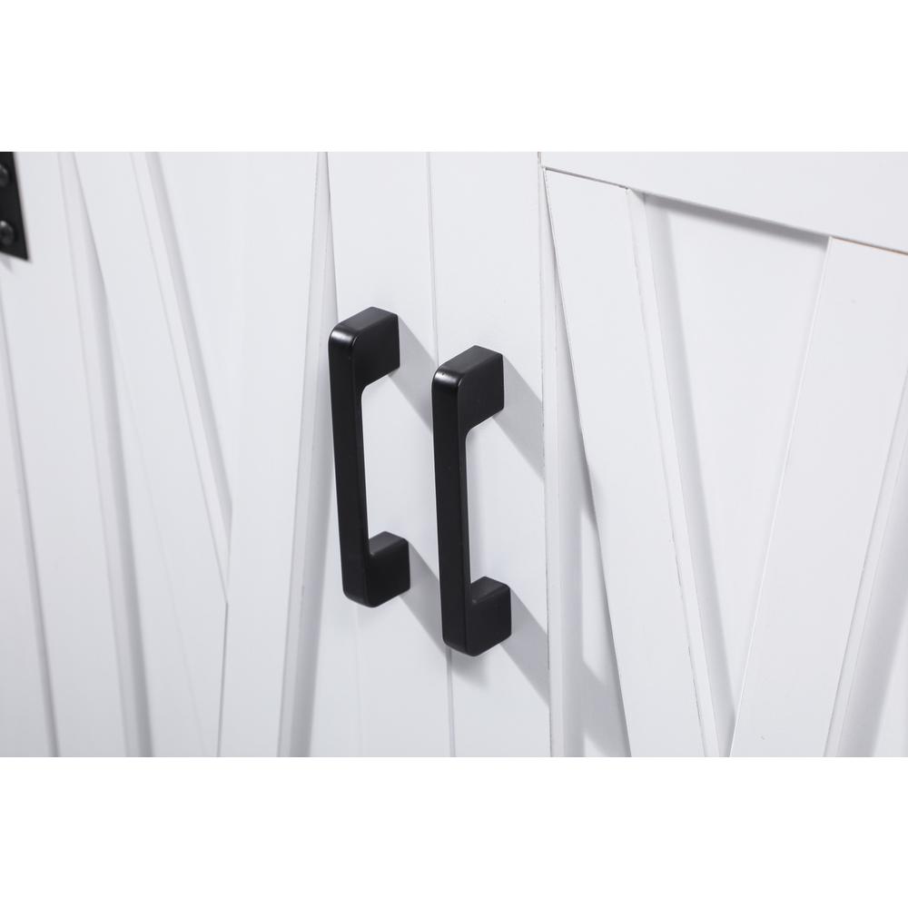 32 inch Single bathroom vanity in white with backsplash. Picture 12