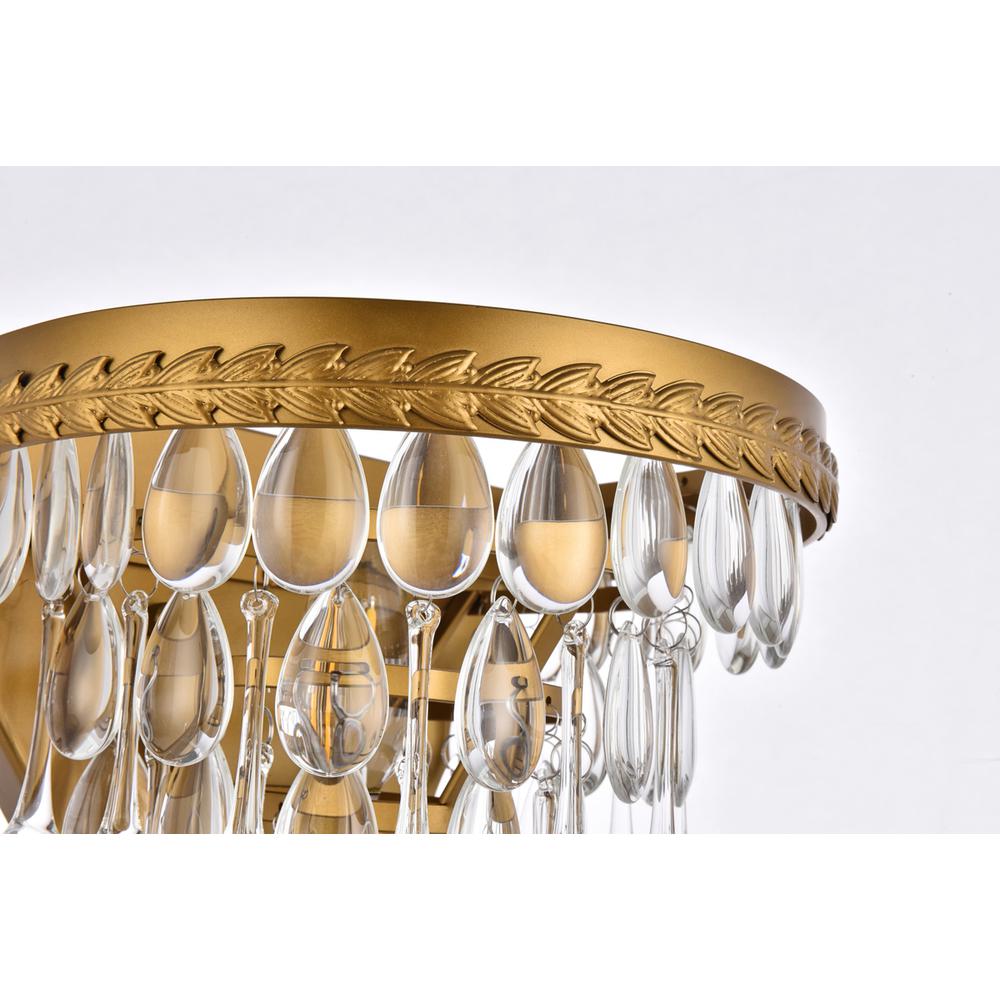 Nordic 1 light brass wall sconce. Picture 4