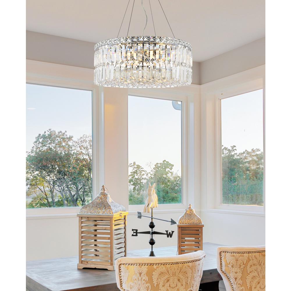 Maxime 12 light Chrome Chandelier Clear Royal Cut Crystal. Picture 7