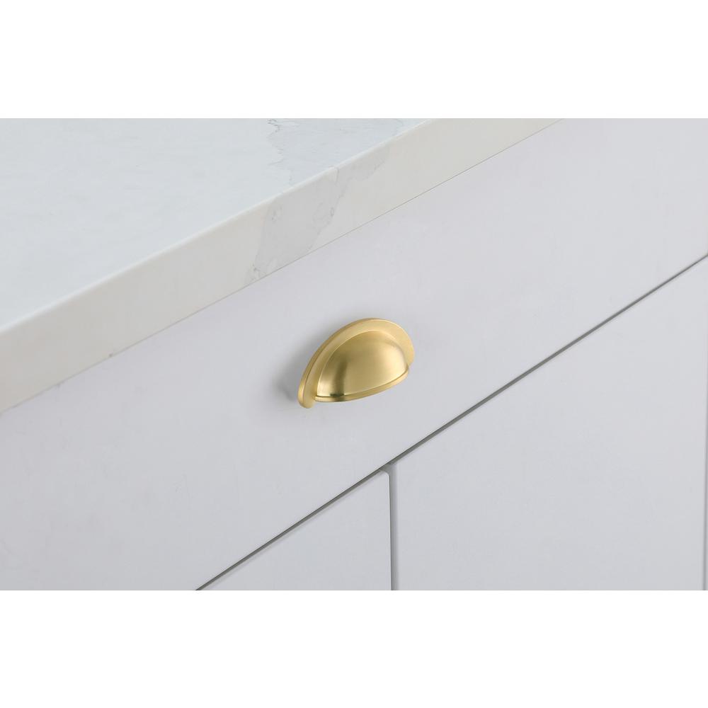 Claude 2-3/4" Center to Center Brushed Gold Cup Bar Pull Multipack (set of 10). Picture 2