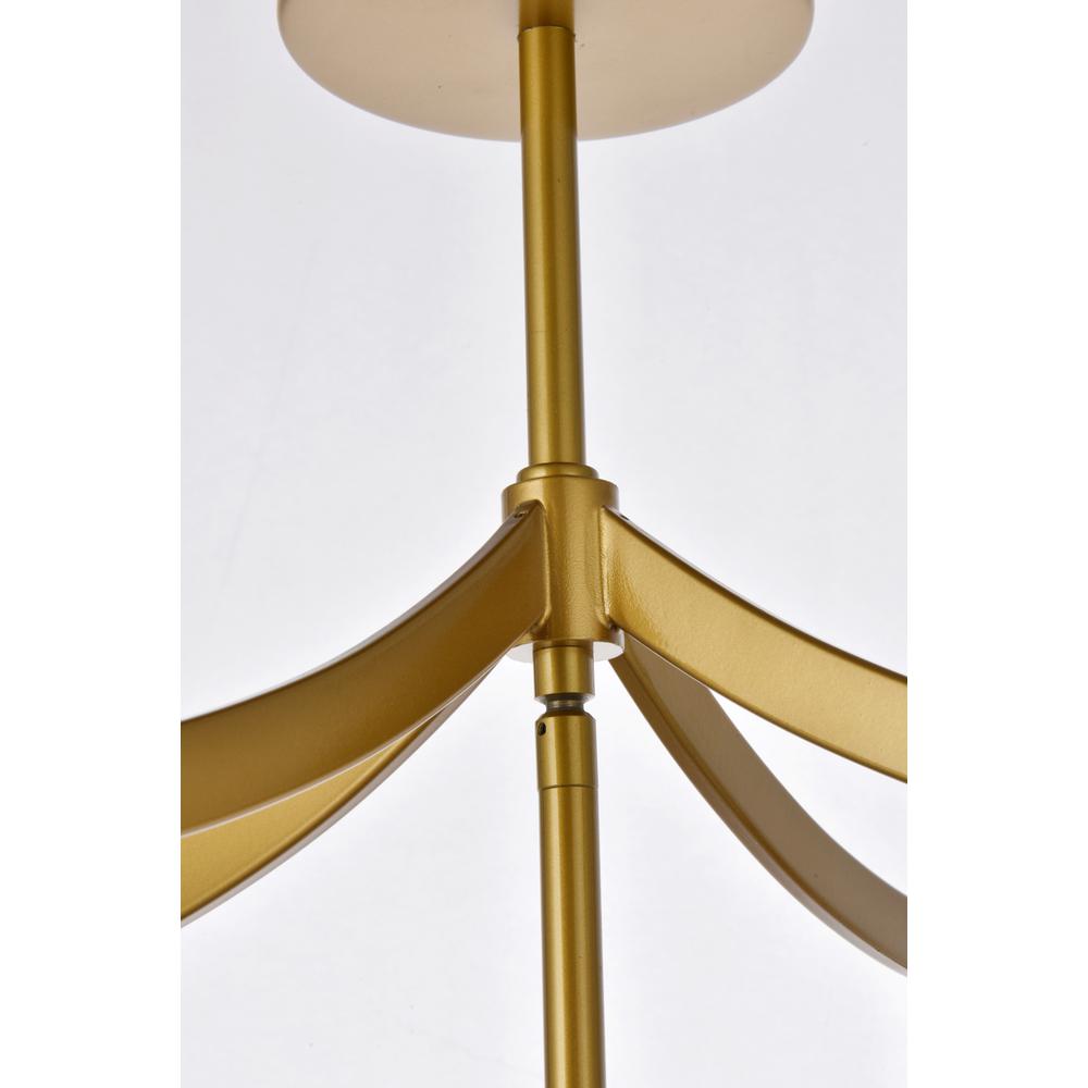 Kiera 4 lights pendant in brass. Picture 5
