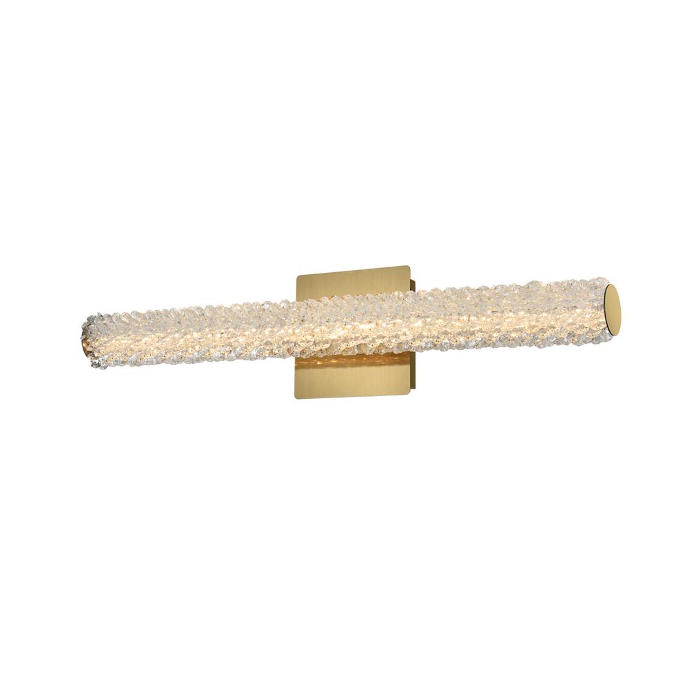 Bowen 24 inch Adjustable LED Wall Sconce in Satin Gold. Picture 2