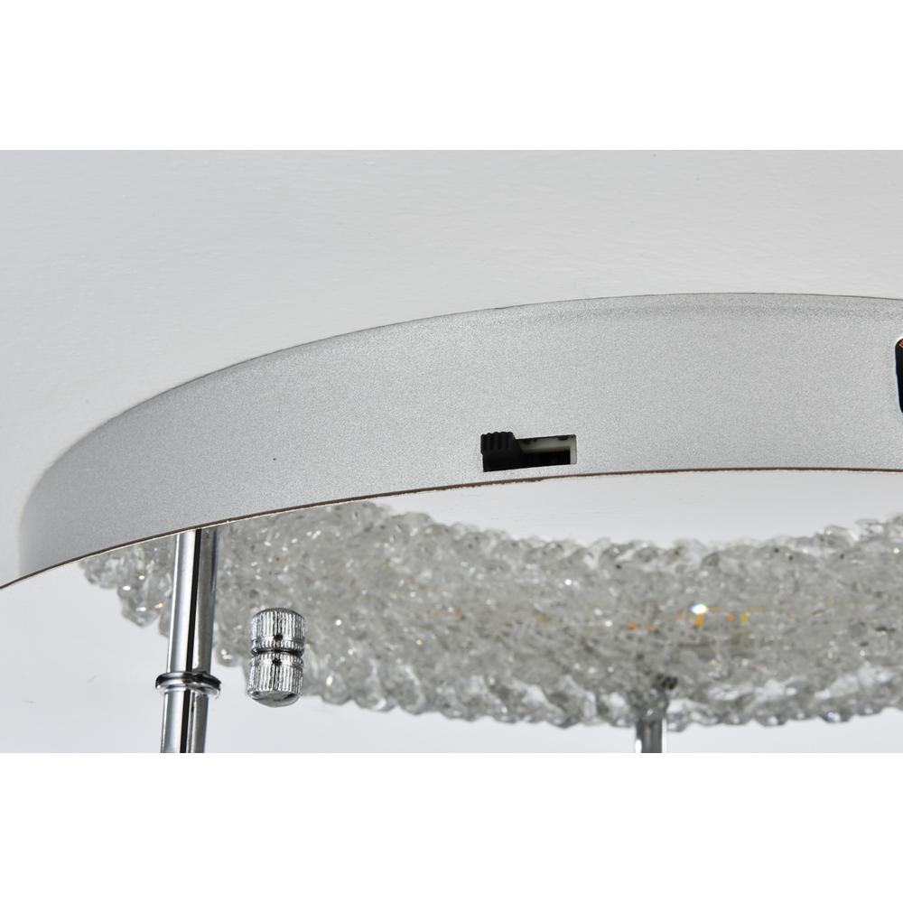 Bowen 14 inch Adjustable LED Flush Mount in Chrome. Picture 6