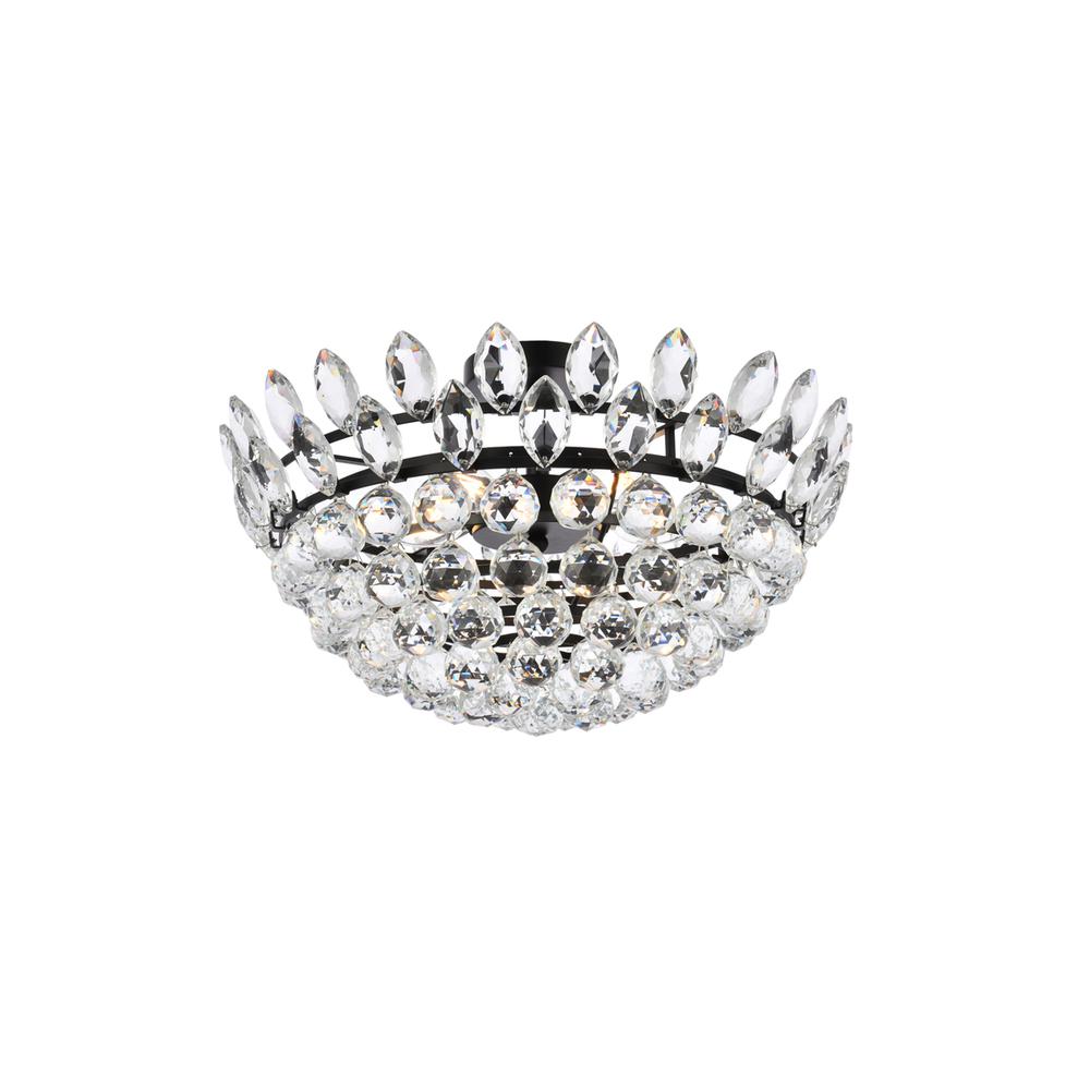 Emilia 20 inch flush mount in black. Picture 2