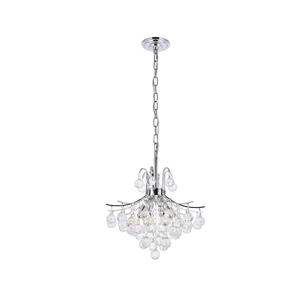 Toureg 6 light Chrome Pendant Clear Royal Cut Crystal. Picture 6