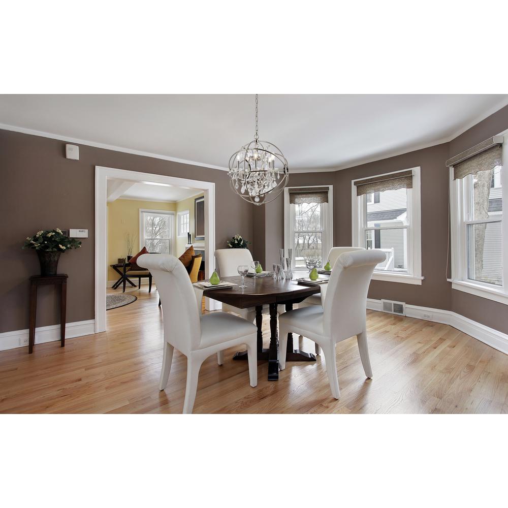 Geneva 5 light polished nickel Pendant Clear Royal Cut crystal. Picture 9