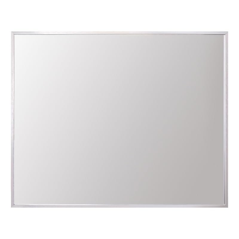 Aluminum Frame Square Mirror 30x36 In Silver. Picture 1