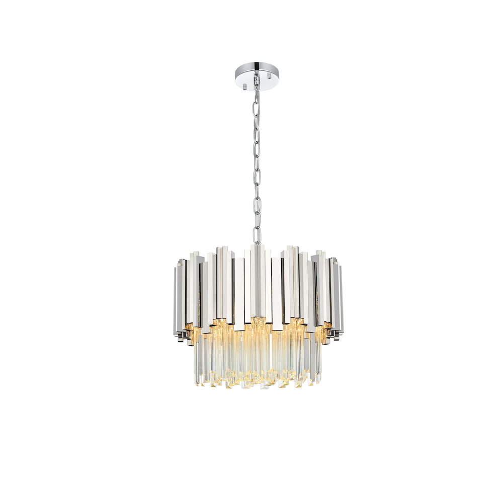 Willow 16 Inch Chandelier In Chrome. Picture 1