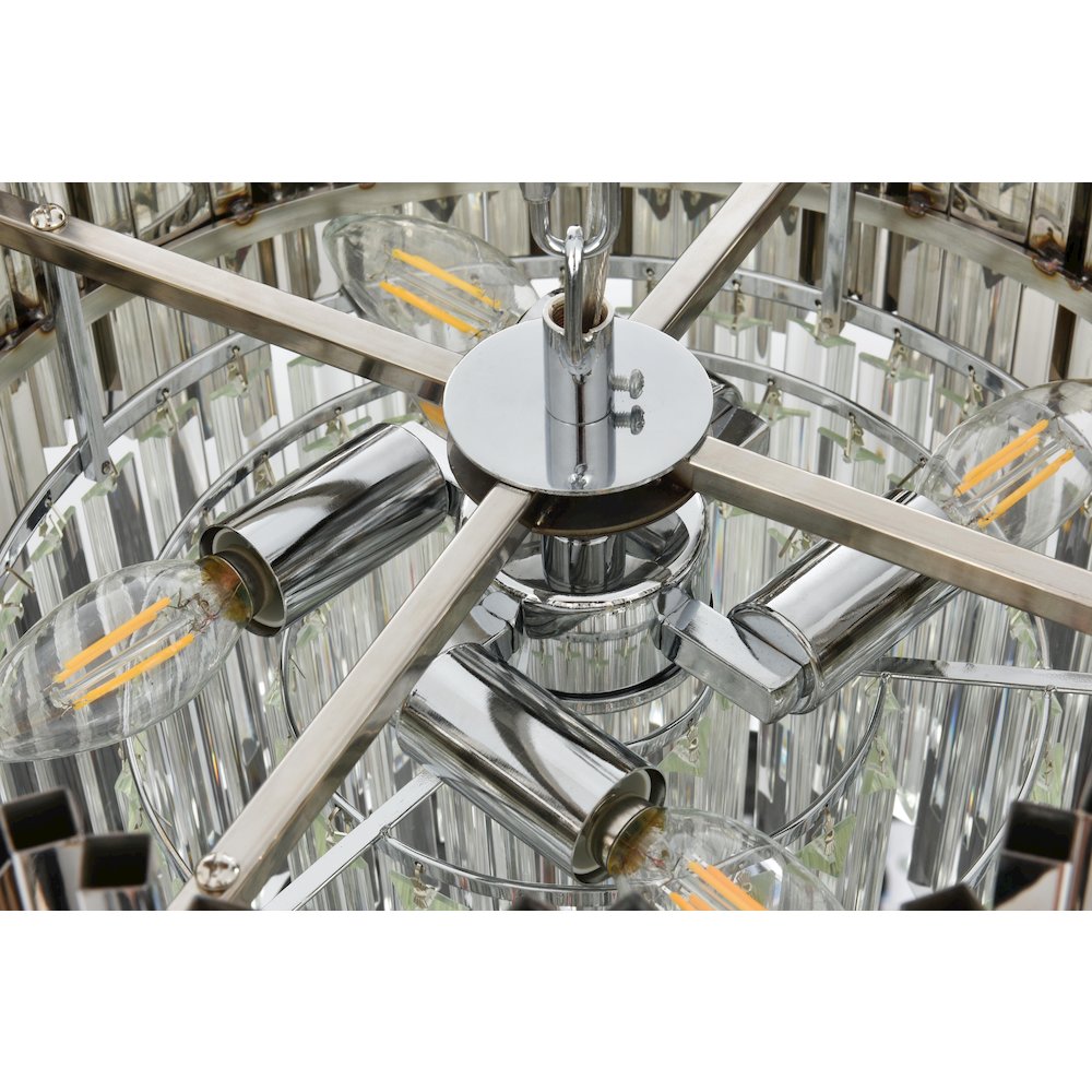 Willow 16 Inch Chandelier In Chrome. Picture 5