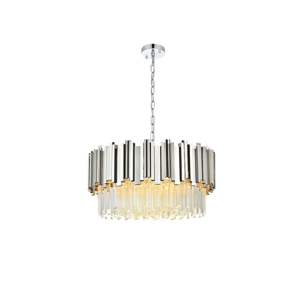 Willow 24 Inch Chandelier In Chrome. Picture 1