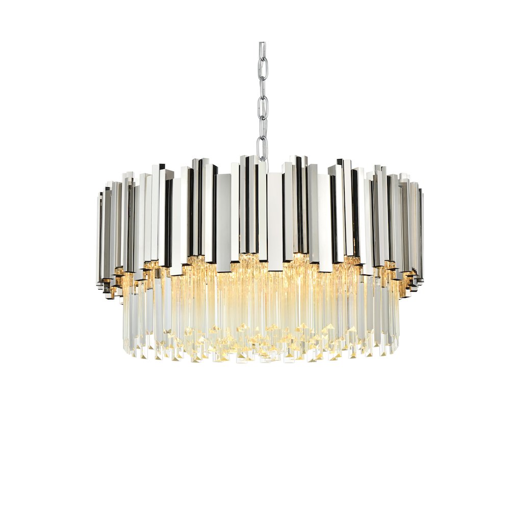 Willow 24 Inch Chandelier In Chrome. Picture 3