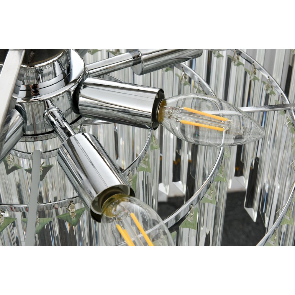 Willow 24 Inch Chandelier In Chrome. Picture 5