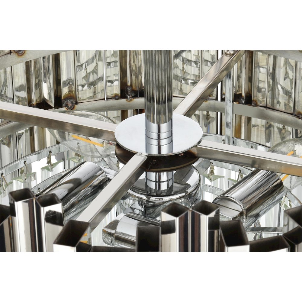 Willow 16 Inch Flush Mount In Chrome. Picture 5