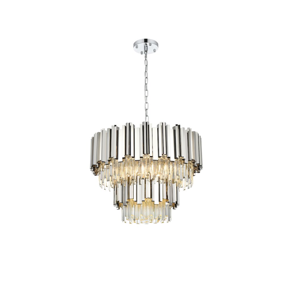 Willow 24 Inch Chandelier In Chrome. Picture 1