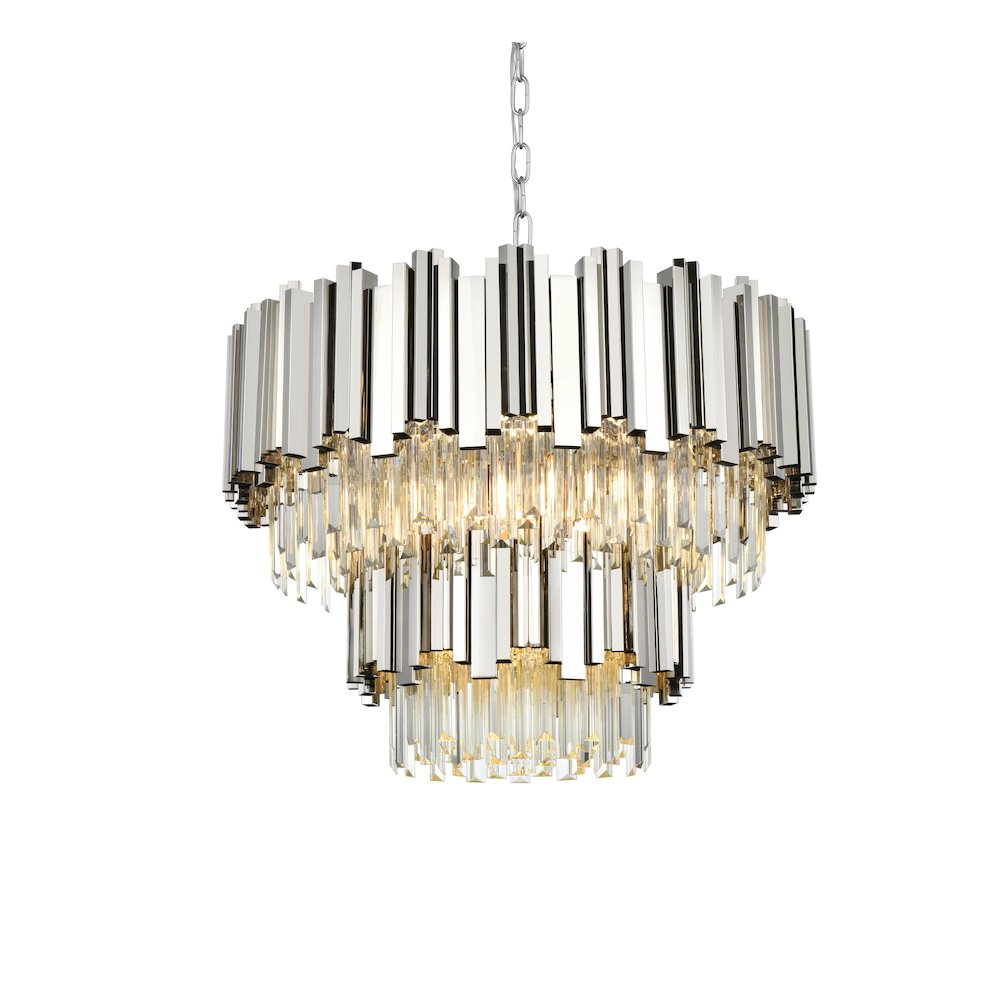 Willow 24 Inch Chandelier In Chrome. Picture 3