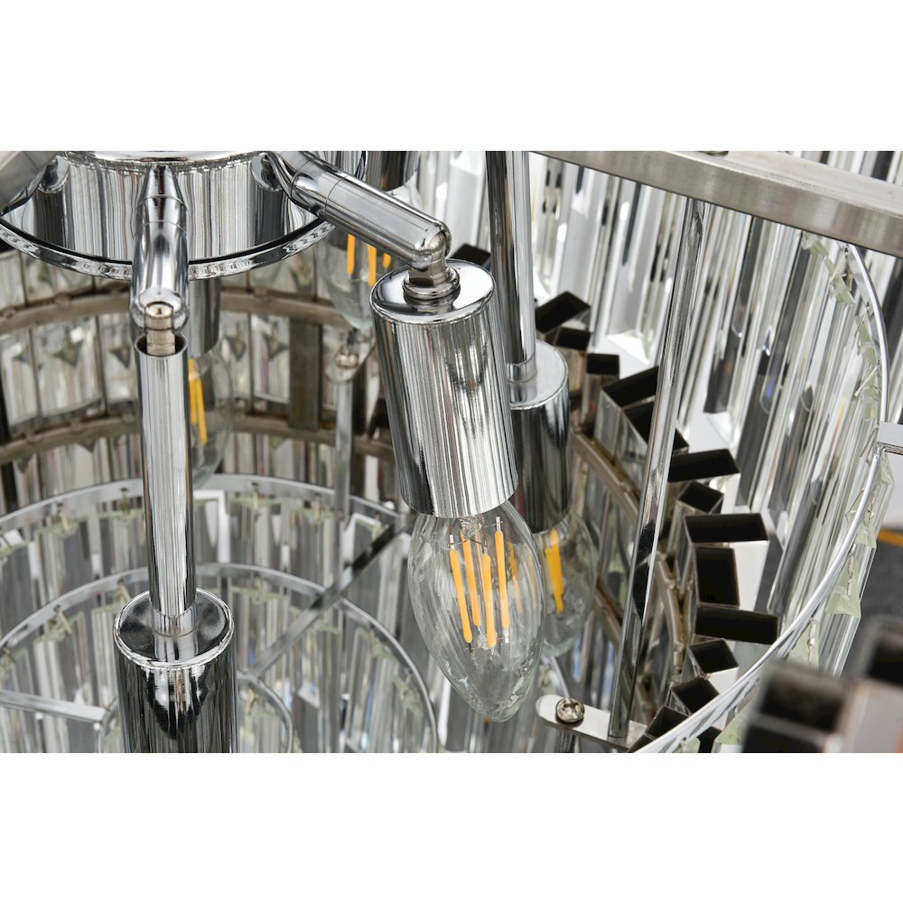 Willow 24 Inch Chandelier In Chrome. Picture 5