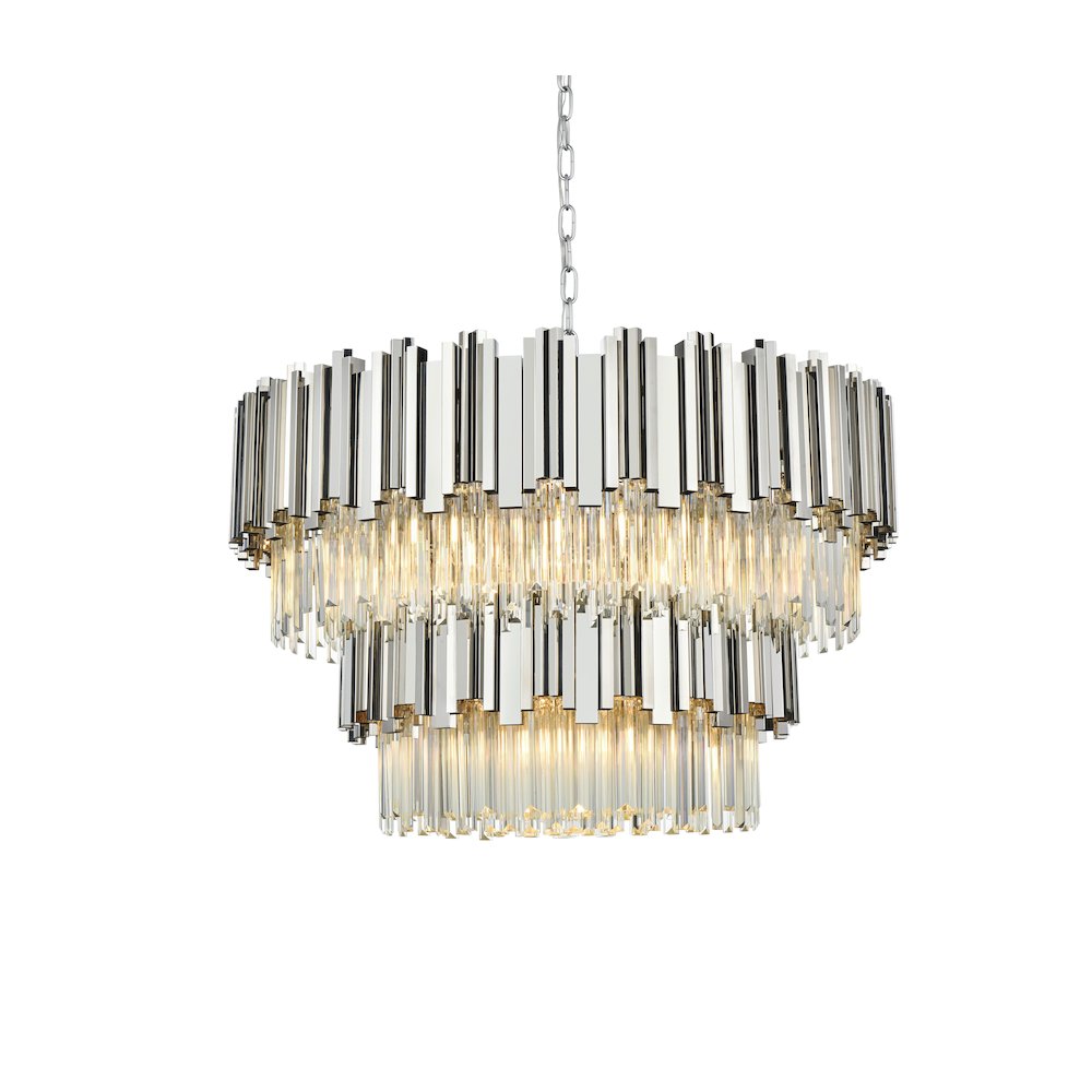 Willow 32 Inch Chandelier In Chrome. Picture 3