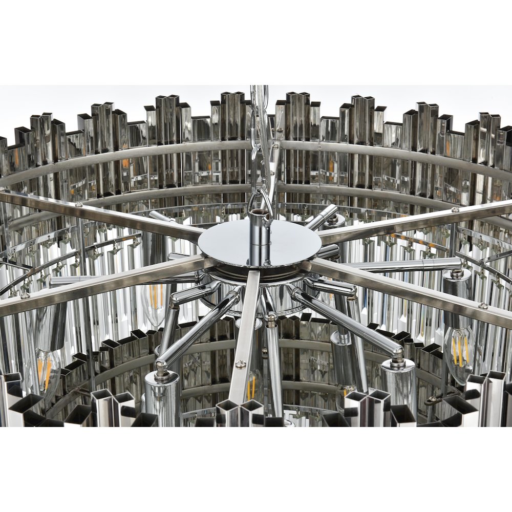 Willow 32 Inch Chandelier In Chrome. Picture 5