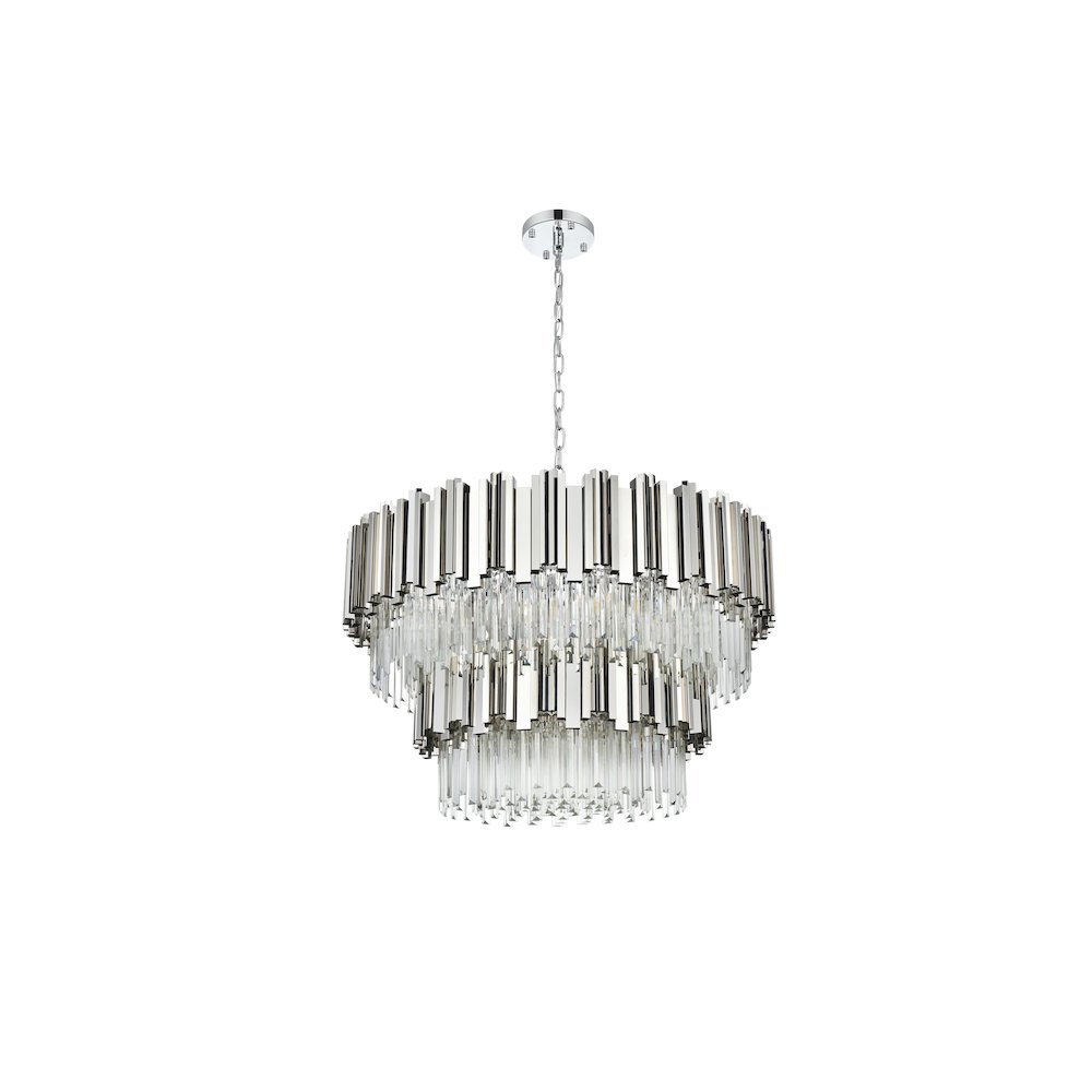 Willow 32 Inch Chandelier In Chrome. Picture 7